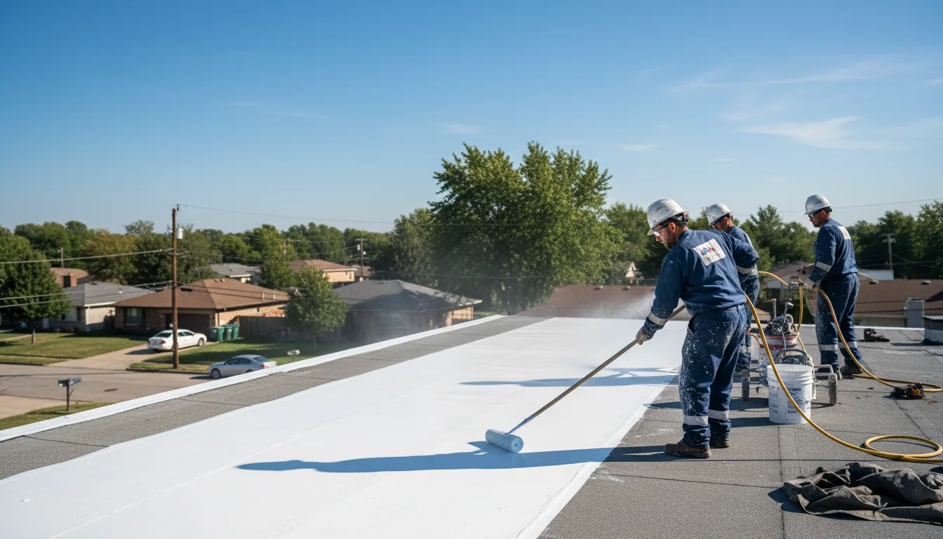 Commercial roof coating in Hopeton, OK near me